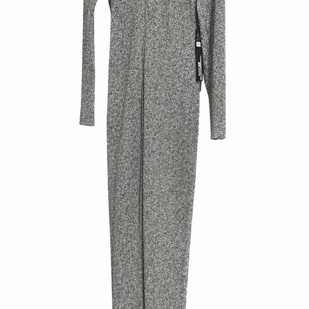 Sexy Metallic Silver Jumpsuit
